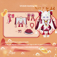 Taoist-Style Traditional Outfit – 1/12 Scale Doll Clothes