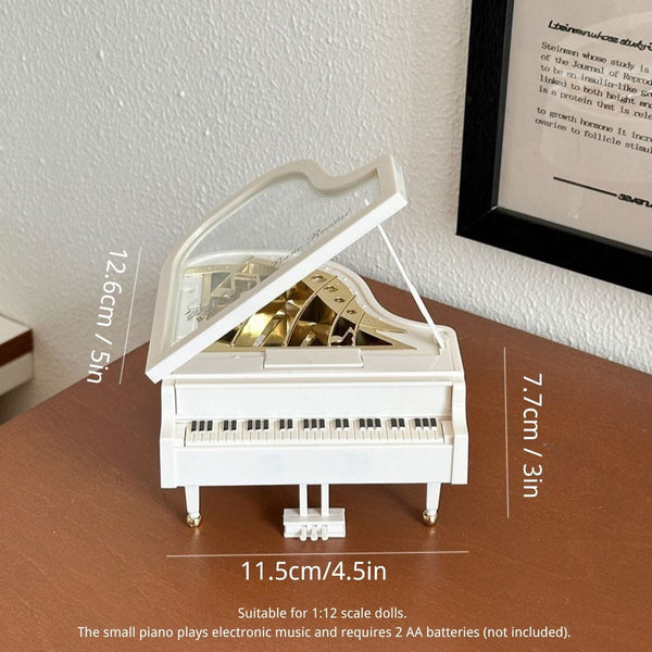 Vintage Piano Music Box – Dollhouse & Desktop Decor