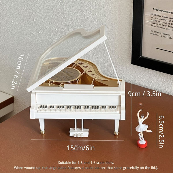Vintage Piano Music Box – Dollhouse & Desktop Decor