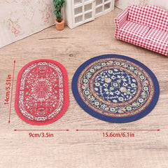 1:12 Scale Miniature Carpet – Turkish Woven Style