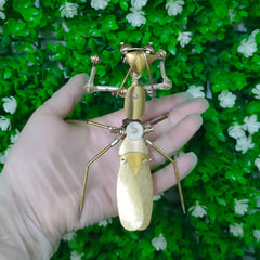 Handcrafted Metal Mantis